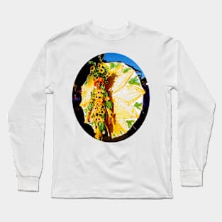 Drag queen in LGBT sunflower costume Long Sleeve T-Shirt